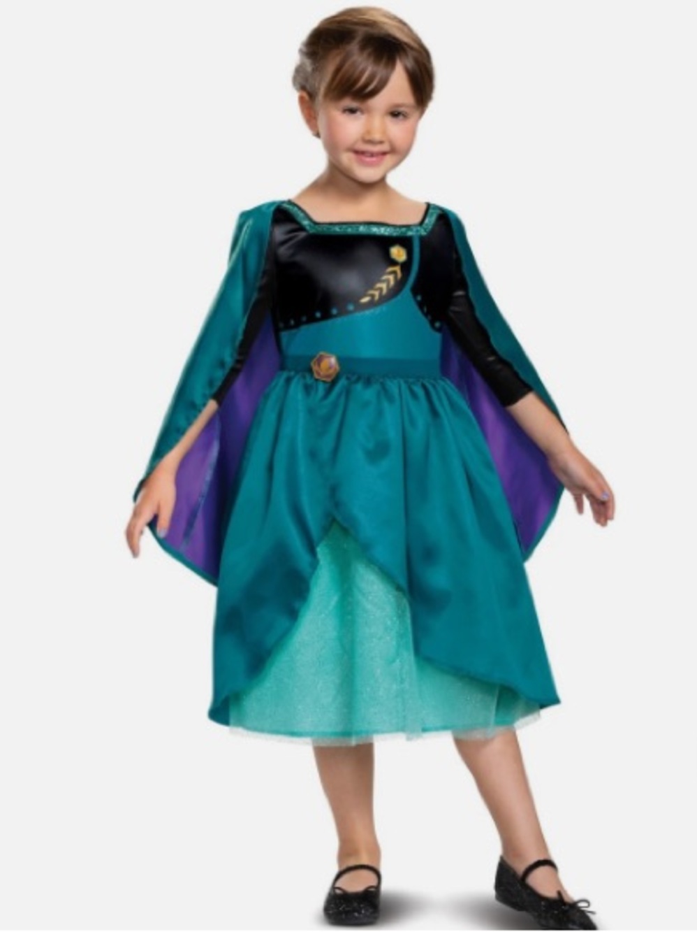 DISNEY Girls Frozen 2 Queen Anna Dress Up Costume | 4-6X